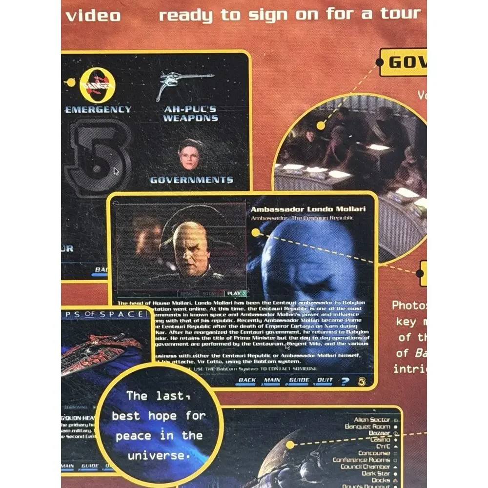 Official Guide to Babylon 5 for PC Win 95 and MAC CD BOXED